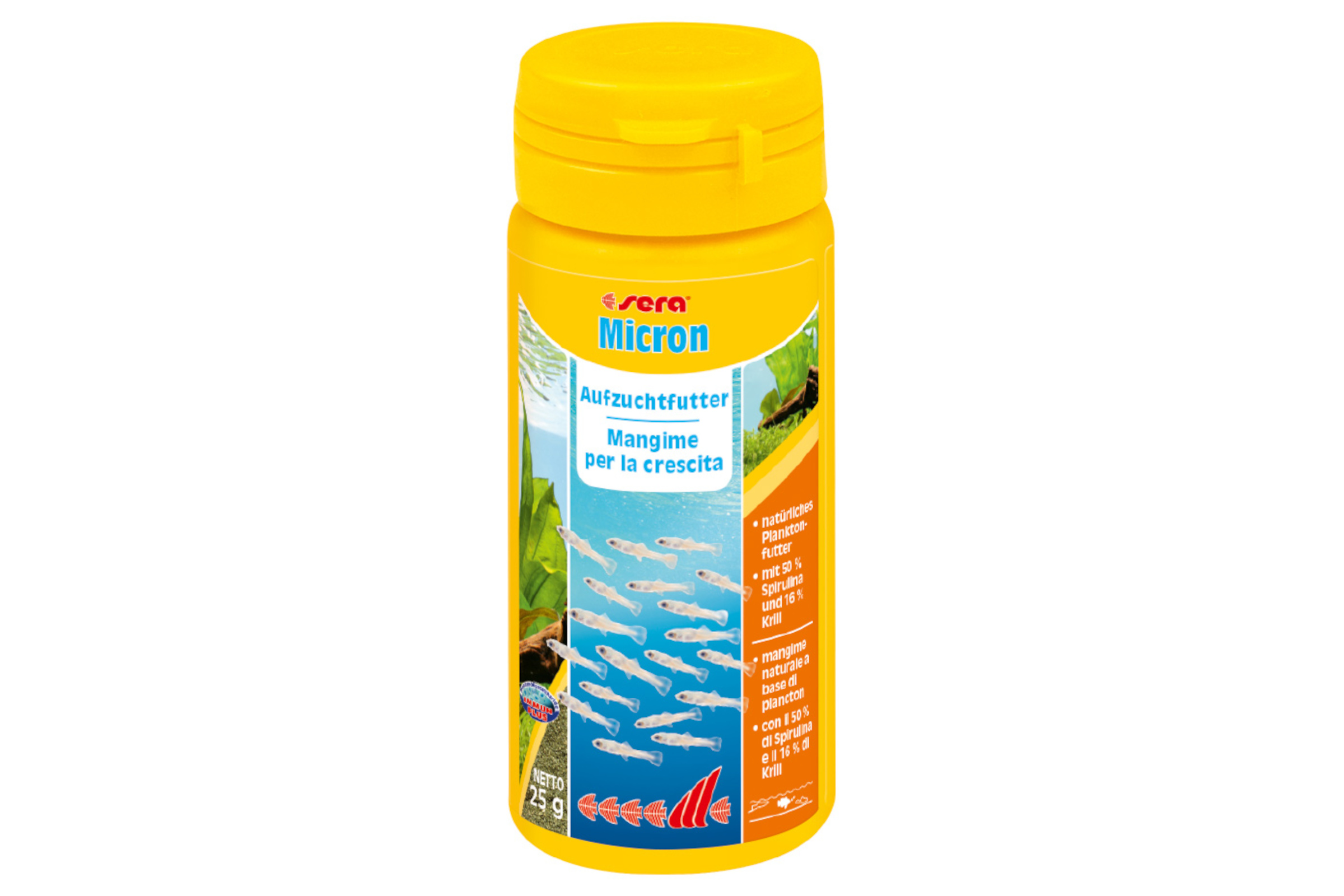 Sera Micron Nature, Aufzuchtfutter-Pulver, 50 ml